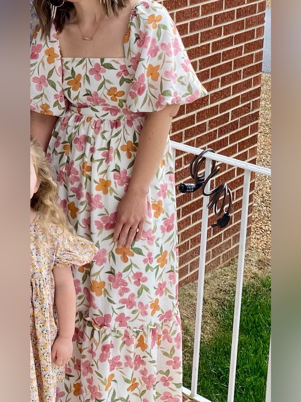PINK BLUSH Puff Sleeve Dress
